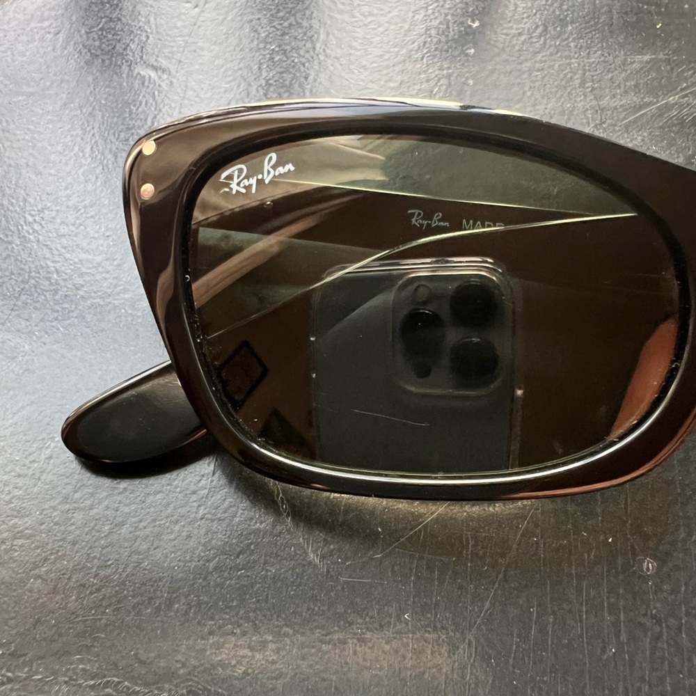 Ray-Ban Black Sunglasses LADY BURBANK - Picture 5 of 8